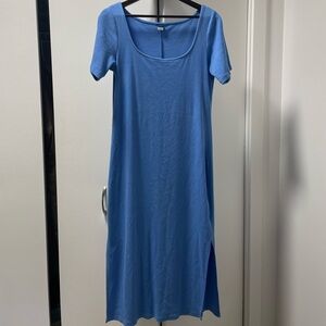 Old Navy Light Blue Ribbed Dress